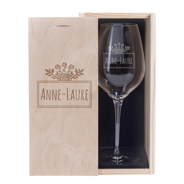 Verre à vin personnalisé avec un prénom Verre à vin personnalisé avec un prénom