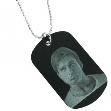 Pendentif plaque noire personnalisé Pendentif plaque noire personnalisé