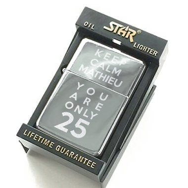 Briquet Star gravé Anniversaire Briquet Star gravé Anniversaire