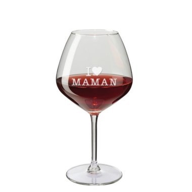 Verre à vin dégustation I love maman Verre à vin dégustation I love maman