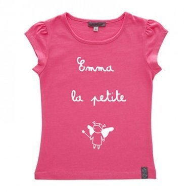 T-shirt fille rose personnalisé T-shirt fille rose personnalisé