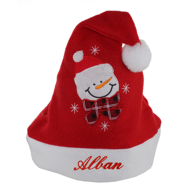 Bonnet de Noël enfant brodé avec un prénom Bonnet de Noël enfant brodé avec un prénom