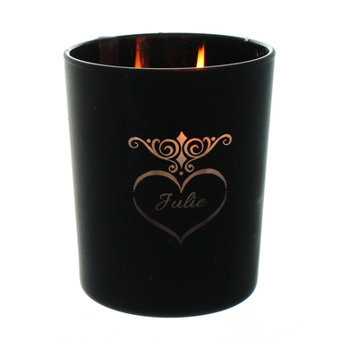 Bougie Saint-Valentin gravée Bougie Saint-Valentin gravée