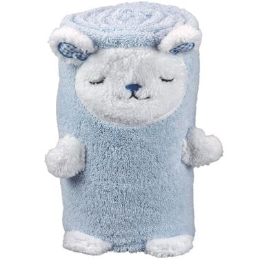 Serviette de bain mouton brodée pliée Serviette de bain mouton brodée pliée