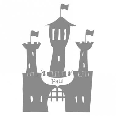 Sticker personnalisé château-fort Sticker personnalisé château-fort