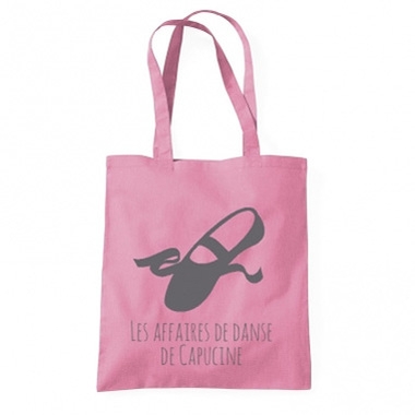 Tote bag passions personnalisé chausson Tote bag passions personnalisé chausson