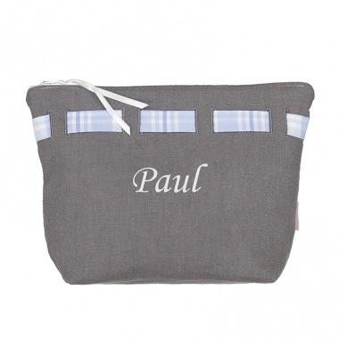 Trousse rectangulaire Achille brodée Trousse rectangulaire Achille brodée