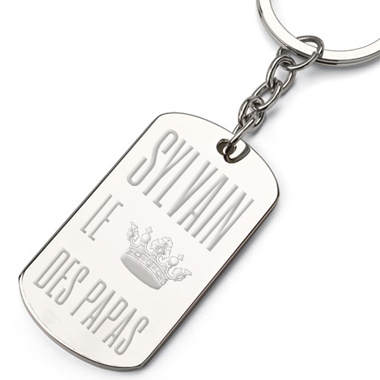 Porte-clés plaque Papa Porte-clés plaque Papa