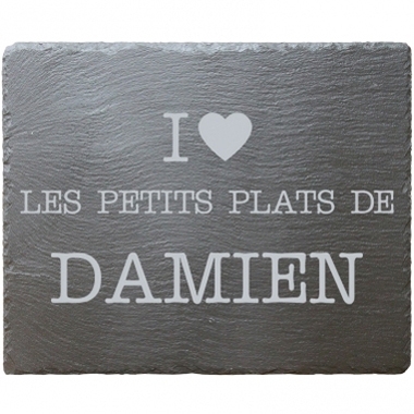 Plateau ardoise rectangulaire gravé Plateau ardoise rectangulaire gravé