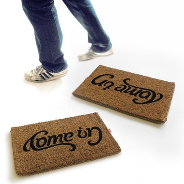 Paillasson design double message Paillasson design double message