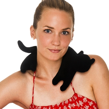 Coussin chauffant design chat Coussin chauffant design chat
