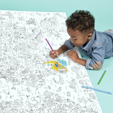 Coloriage géant carte du monde Coloriage géant carte du monde
