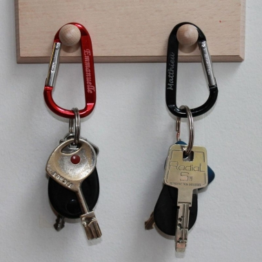 Porte-clés mousqueton personnalisé