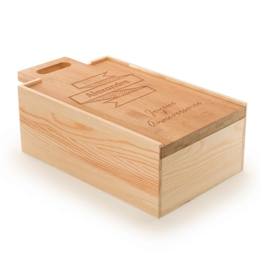 Coffret à vin planche de découpe Coffret à vin planche de découpe
