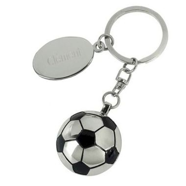 Porte-clés argenté personnalisé football Porte-clés argenté personnalisé football