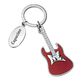 Porte-clés personnalisé guitare rouge