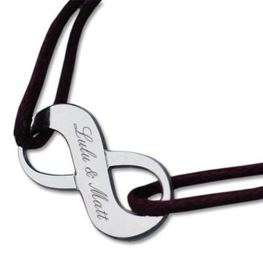 Bracelet infini personnalisé Bracelet infini personnalisé