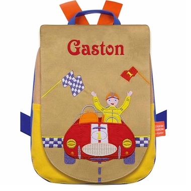 Sac à dos course de voiture brodé Sac à dos course de voiture brodé