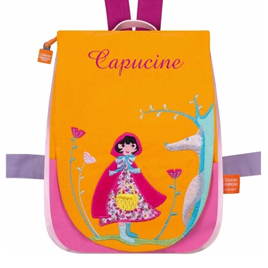 Sac à dos Chaperon rouge brodé Sac à dos Chaperon rouge brodé