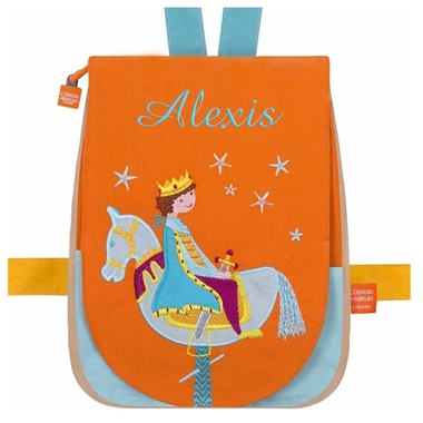 Sac à dos Prince sur son cheval brodé Sac à dos Prince sur son cheval brodé