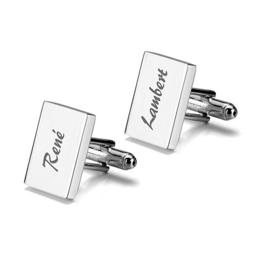 Boutons de manchette chromé personnalisés Boutons de manchette chromé personnalisés