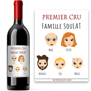 Bouteille My Family 4 personnes Bouteille My Family 4 personnes