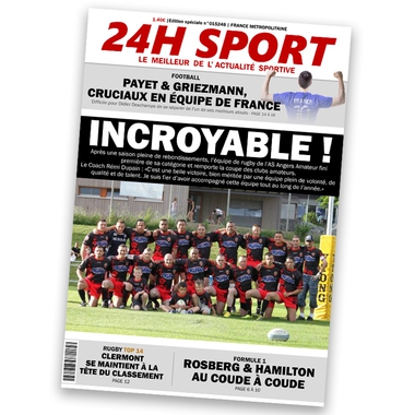 Fausse une de magazine spotif Fausse une de magazine spotif