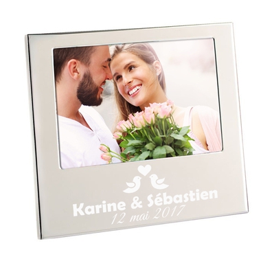Cadre de mariage prénom à graver Cadre de mariage prénom à graver