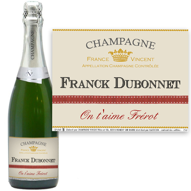 Bouteille de champagne personnalisé Bouteille de champagne personnalisé