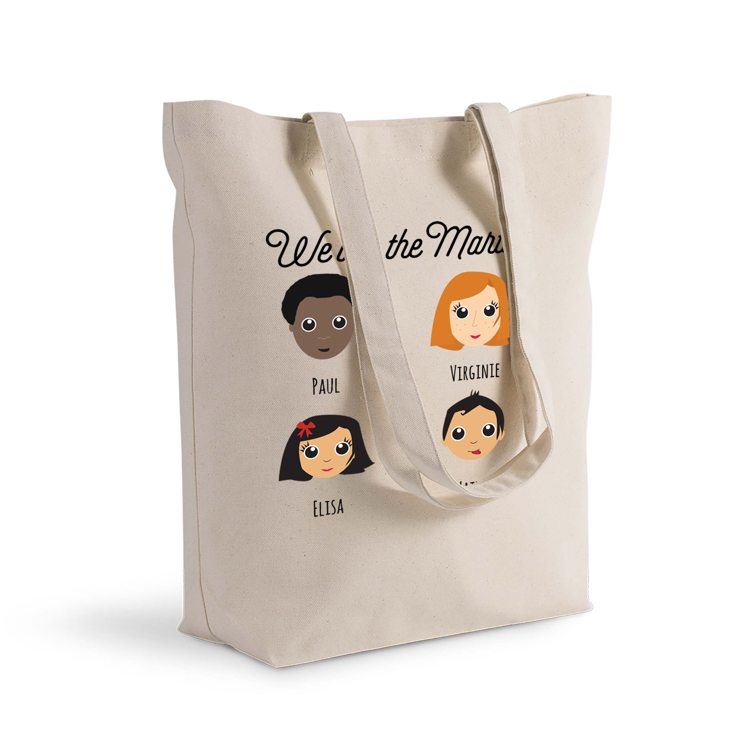 Tote bag We Are Family personnalisable 