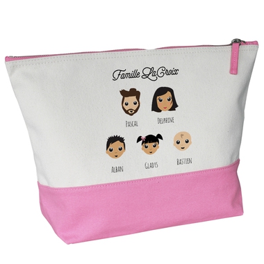 grande trousse bicolore my family personnalisee grande trousse bicolore my family personnalisee