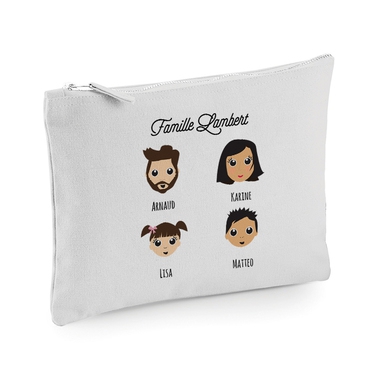 pochette my family personnalisee pochette my family personnalisee
