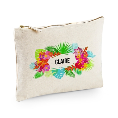pochette hawai palmier turquoise pochette hawai palmier turquoise