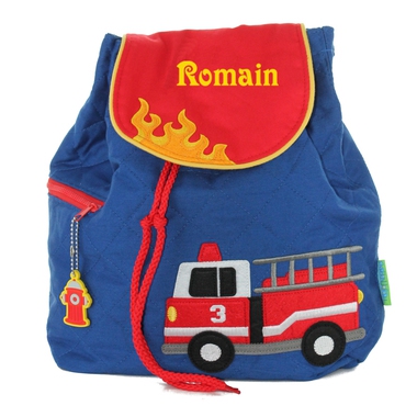 sac à dos stephen Joseph pompier brodé sac à dos stephen Joseph pompier brodé