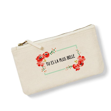 trousse cadre fleuri aquarelle personnalise trousse cadre fleuri aquarelle personnalise