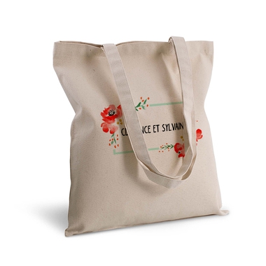 tote bag cadre fleurie aquarelle personnalise tote bag cadre fleurie aquarelle personnalise