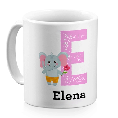 mug animal et lettre personnalise mug animal et lettre personnalise