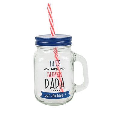 mason jar en verre super papa mason jar en verre super papa