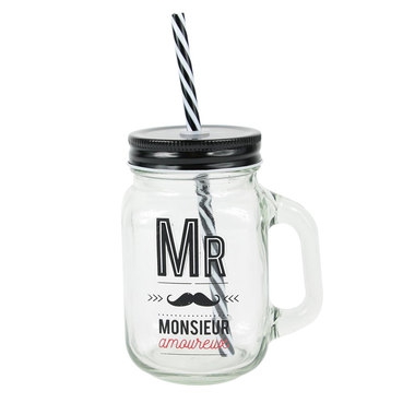 mason jar en verre monsieur amoureux mason jar en verre monsieur amoureux