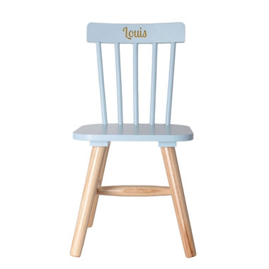 chaise pour enfant bleue face gravee chaise pour enfant bleue face gravee