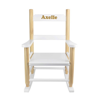 fauteuil pour enfant à bascule gravé face fauteuil pour enfant à bascule gravé face