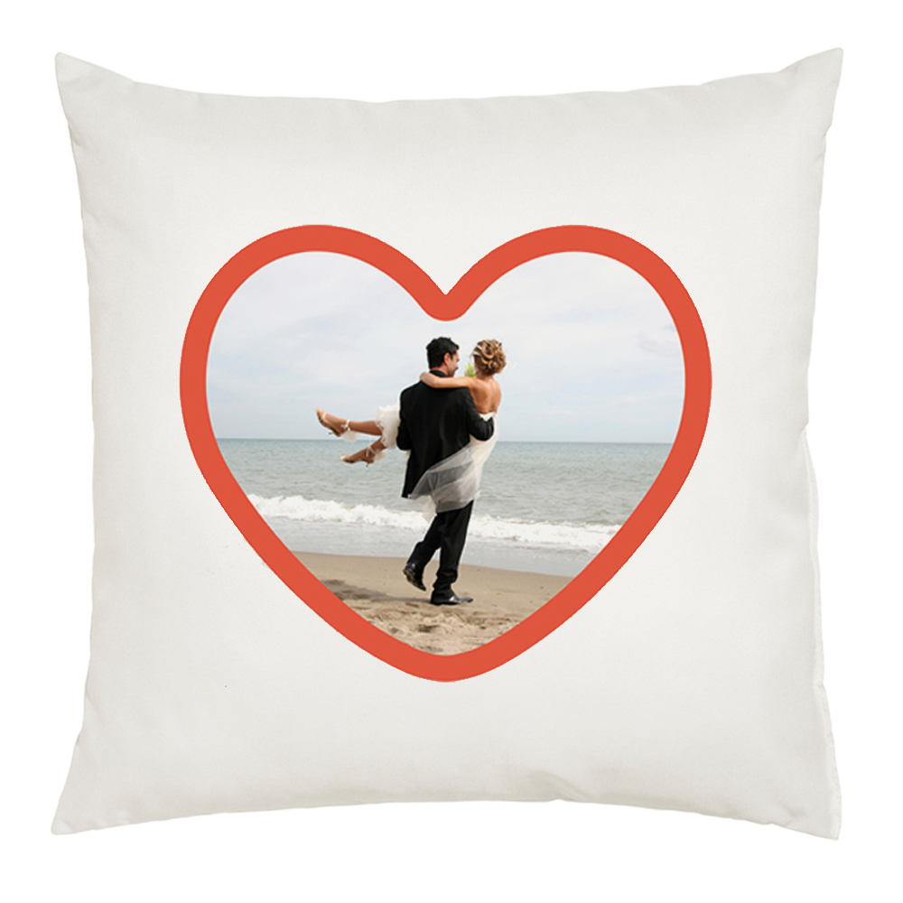 Coussin coeur photo