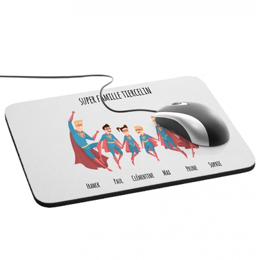 Tapis de souris Super Famille personnalisé Tapis de souris Super Famille personnalisé