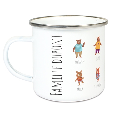 Tasse émaillée My Family Bear Tasse émaillée My Family Bear