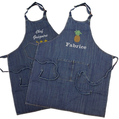 Tablier denim personnalisé Tablier denim personnalisé