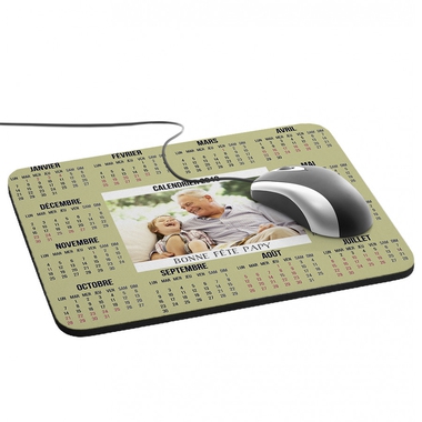 Tapis de souris calendrier personnalisé photo Tapis de souris calendrier personnalisé photo