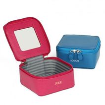 Boîte à bijoux carrée avec miroir personnalisée