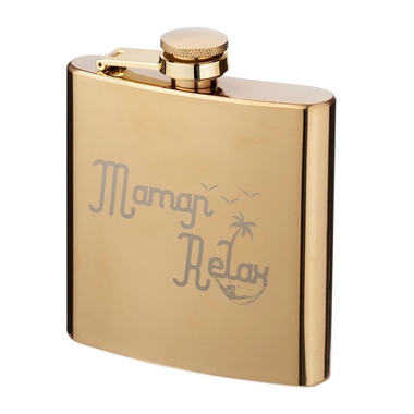Flasque dorée Maman Relax Flasque dorée Maman Relax