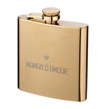 Flasque dorée Maman d'amour Flasque dorée Maman d'amour