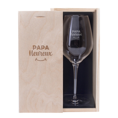 Verre à vin Papa heureux Verre à vin Papa heureux
